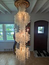 Vintage Capiz Shell Chandelier | Chairish