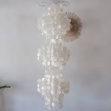 Capiz Shell Chandelier Bohemian Decor | Free Shipping ...