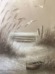 Philip Sandee - Oil - Painting - Signed - Art - Beach - Dinghy - Original - Sea | eBay