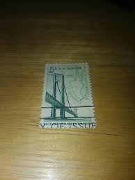 Scott 1258- Verrazano Narrows Bridge, New York- MNH- 5c 1964- stamp | eBay