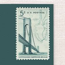 5¢ Brooklyn Verrazano Bridge - Pack of 25 unused stamps from 1964 | vintagepostagestamps