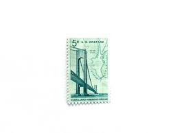 20 Vintage Unused Verrazano Narrows Bridge Mail Stamps / Brooklyn New York City NYC USPS Postage / 5 Cents US - Etsy