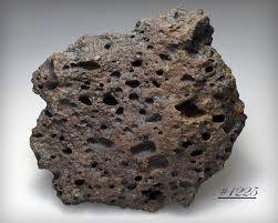 Vesicular Basalt - Larger Chunk of Black Vesicular Lava ...