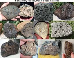 If a rock has a lot of vesicles, then it is not a meteorite ...
