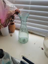 VTG Vetreria Etrusca Green Blown Glass Fleur De Lis Carafe ...