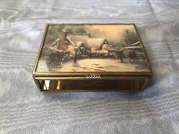 Vintage 1990's Enesco Thomas Kinkade Victorian Christmas Mirrored Trinket Box | eBay