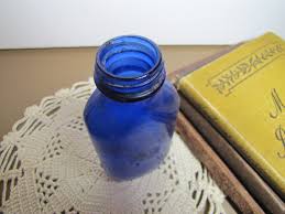 Vintage Genuine Phillips Bottle - Dark Blue Cobalt Glass - Etsy Denmark