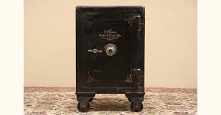Antique Cast Iron Combination Safe signed, J Baum Safe and ...