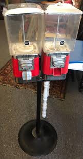 Lot - Floor standing vintage gumball machine.