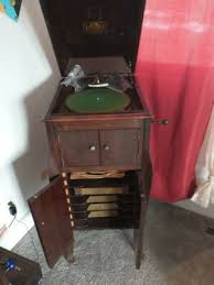 1914- Victor Victrola Antique Phonograph Cabinet Record Player | eBay