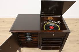 Columbia Antique Record Player Phonograph, Records