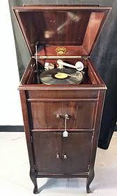 An Antique Columbia "grafonola" Cabinet Gramophone