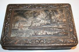 Aged Custom Victoria Biscuit Company Tin Holland Mill RED ...