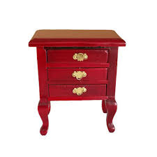 Dollhouse Miniature Red Victoria Cabinet 1:12 Furniture ...