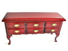 dollhouse doll house miniature VINTAGE WOOD MAHOGANY ...