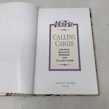Victoria Calling Cards by Nancy Lindemeyer HC First Edition ...