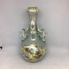 Late 1800's Hand Painted 10.5in Ornate Porcelain Vase | eBay