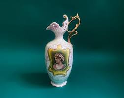 Victorian Porcelain Ewer Vase, Royal Saxe Germany - Etsy