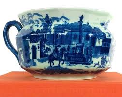 Vintage Victoria Ware Blue & White Water Pitcher ...