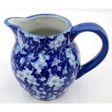 Victoria Ware | Dining | Vintage Victoria Ware Ironstone Flow Blue 5 Tall Jug Pitcher Blue White Floral | Poshmark