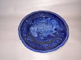 Historical Staffordshire Blue Transfer Soup Plate Oriental ...
