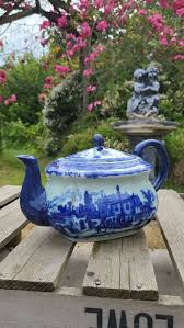 Blue and White Ironstone Teapot. Kitchenalia. Afternoon Tea ...