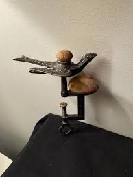 Antique Victorian Sewing Bird Clamp Tool Pin Cushion Embossed - Etsy