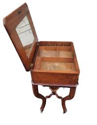 19th Century American Victorian Solid Walnut Sewing Cabinet ...