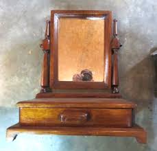 Antique Mahogany Tabletop Dressing/Shaving Mirror With ...
