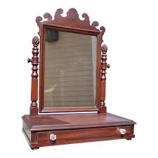 Vintage Chippendale Style Dresser Top Shaving Mirror Stand ...