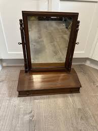 Vintage Dresser Top Mirror With Drawer & Flip | Mercari