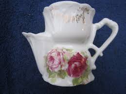 ANTIQUE VICTORIAN ERA MEN'S PORCELAIN SHAVING ...