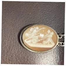 Vintage “Seven Days of the Week” Cameo and Silver Bracelet. For Sale at Ruby Lane