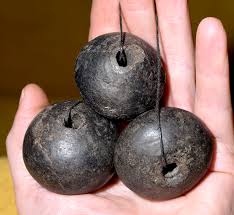 Ancient Excavated Blackish Clay Spindle Whorl Beads From ...