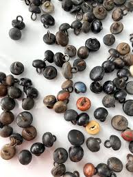 Lot 172 Antique Shoe Buttons Old Original for Crafts Teddy ...