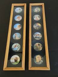Pemberton & Oaks Collection (12) Miniature Plates Wooden Frames 25 x 6 Children | eBay