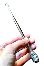 Edwardian Button Hook Made in Sterling Silver, Birmingham 1908 - Etsy Singapore