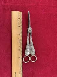 Vintage Ornate Silver Plated Grape Scissors Shears 6.75 ...