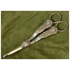 Sterling English King shears. For Sale at Ruby Lane
