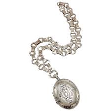 Antique 1880s Mid Victorian Etched Silver Locket and Book ...