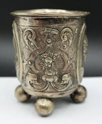 Early 17th Century GERMAN Silver Beaker CAESAR PORTRAIT 4 ...