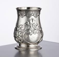 1760 British George III Cup Tankard Mug solid Sterling ...