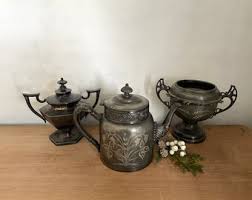 Silver Plated Tea Pot, Vintage Tea Pot, Silver Plated Vase, Silver Vase, Vintage Vase, Vintage Decor, Antique Decor, Farmhouse - Etsy