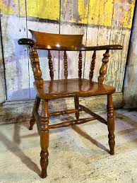 Stunning Antique 19th Century English / SMOKERS BOW CHAIR ...
