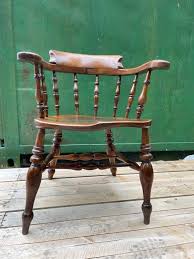 Antique Elm Windsor Armchair: 1850s English Comb-back ...