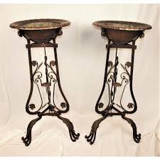 Antique Art Nouveau Iron Brass and Copper Planters - A Pair ...