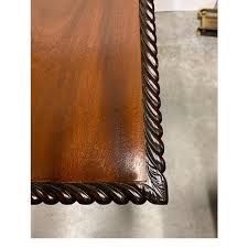 Antique Centennial Hand Carved Mahogany Lowboy | Chairish