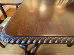 Antique Dining Room Table Chairs & Matching Buffet ...