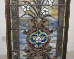 Antique Zinc Leaded Glass Transom Window - Etsy