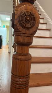 What type of wood is the railing in my 1890 house?